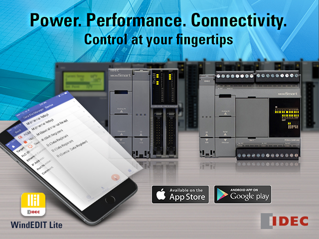 IDEC Releases iOS and Android Apps for PLC Access
