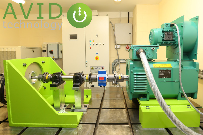 Torque Transducers on test rig help test advanced electric and hybrid powertrains