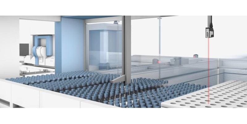 Laser Distance Sensor with IO-Link and Ambient Light Suppression