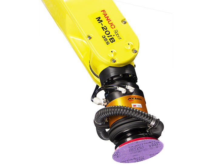 Robotic Sanding Made Easy with ATI’s AOV-10 and 3M Abrasives