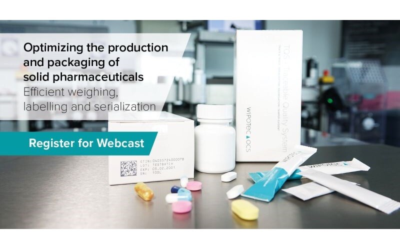 WIPOTEC Webcast: Optimizing the Production and Packaging of Solid Pharmaceuticals