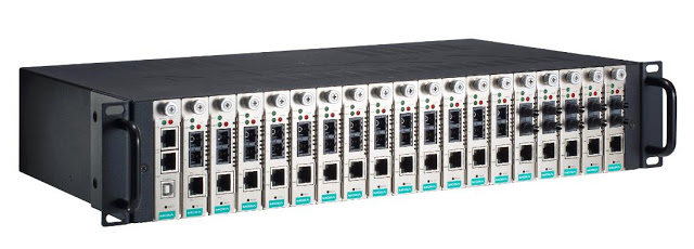 Moxa Launches 18-Slot Rackmount Chassis Media Converter for High Port-Density Applications