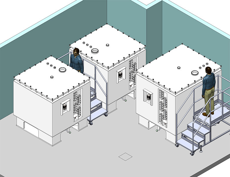 Optimizing Buffer Hold Capacity and Mixing Efficiency using Rectangular Tanks