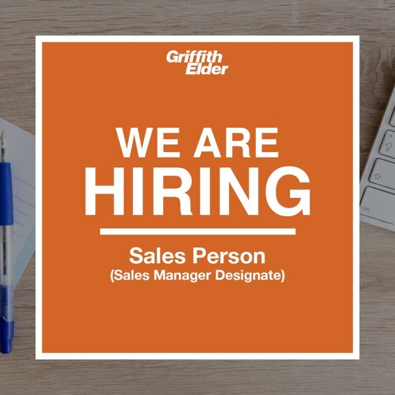 Job Offer By Griffith Elder and Company Ltd. - Sales Person (Sales Manager Designate)