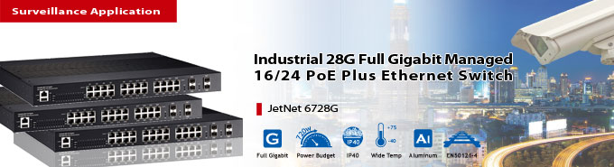 Korenix Launches JetNet 6728G to Secure IP Surveillance Market