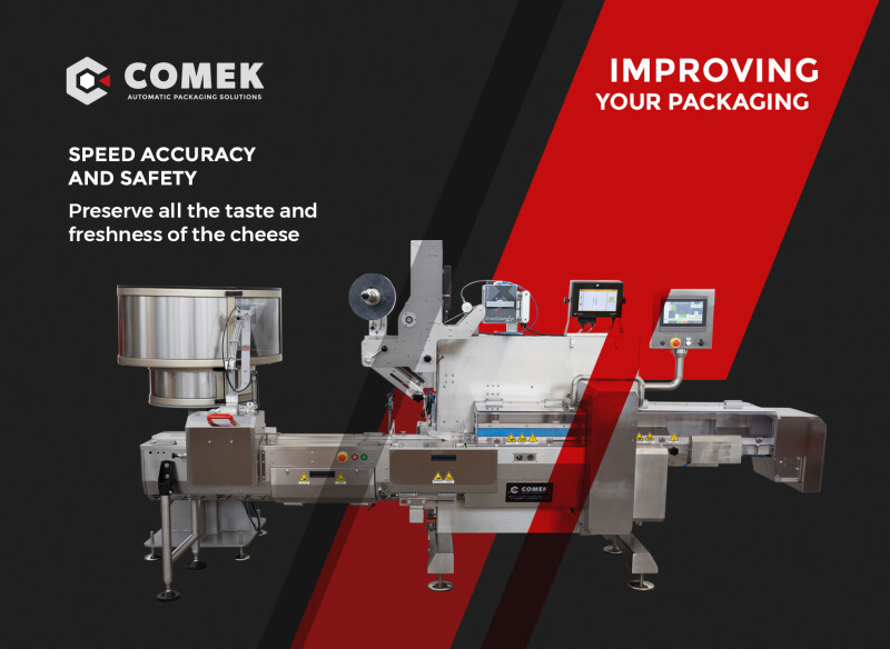 Comek Speed, Accuracy and Safety for Packaging Cheese Cubes