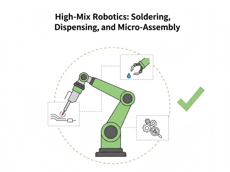 High-Mix Robotics: Soldering, Dispensing, and Micro-Assembly