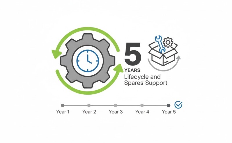 Lifecycle and Spares: Designing for 5-Year Support