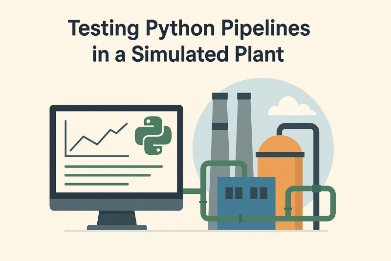 Testing Python Pipelines in a Simulated Plant