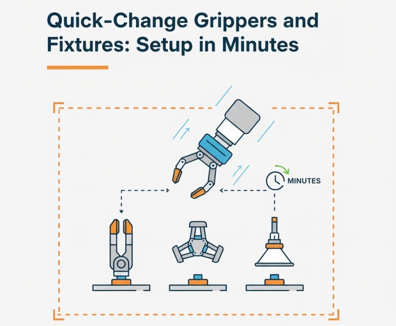 Quick-Change Grippers and Fixtures: Setup in Minutes