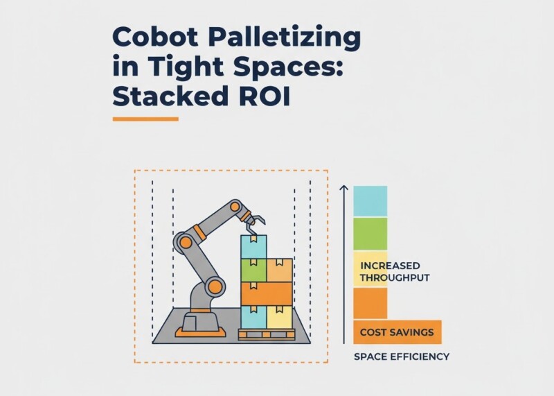 Cobot Palletizing in Tight Spaces: Stacked ROI