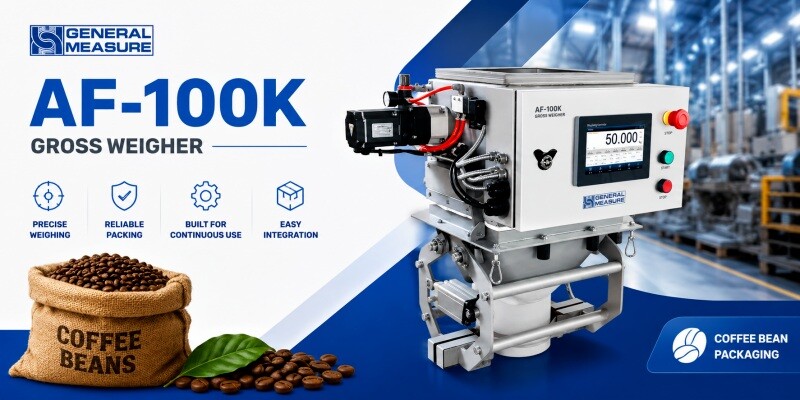Product Case | General Measure AF-100K Gross Weigher for Coffee Bean Packaging